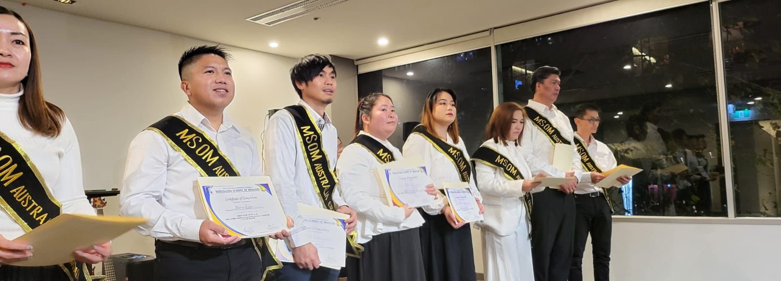 Gereja Pantekosta di Indonesia (GPdI) Australia menyelenggarakan Ibadah Penamatan Sekolah Alkitab Australia, Maranatha School of Ministry (MSOM) Angkatan III, Tahun 2023-2024. Ibadah penamatan dihadiri Kepala Sekolah Alkitab Australia, Pdt. David Muntu dan dipimpin langsung Ketua Majelis Daerah (MD) GPdI Australia, Ps. Max Meiruntu.