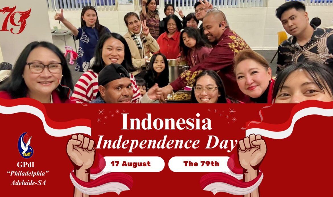 MD GPdI Australia turut merayakan semangat kemerdekaan Indonesia melalui ibadah syukur dan doa bersama di GPdI Philadelphia Adelaide. Jemaat yang dipimpin oleh Ps. Ruth Lumangkun merenungkan arti perjuangan dan berkomitmen untuk terus berkarya bagi bangsa dan gereja. Acara dilanjutkan dengan jamuan makan bersama, mempererat tali persaudaraan antara gembala, pelayan Tuhan, dan jemaat.